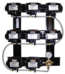 Pre-assembled Slide Track Pump Panel System